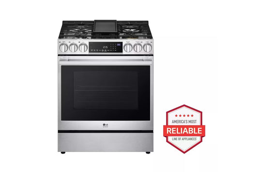 LSGS6338F LG STUDIO 6.3 cu. ft. InstaView® Gas Slide-in Range with ProBake Convection® and Air Fry